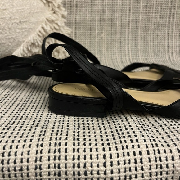 Leather Lace-up Gladiator Sandals - Picture 2 of 7